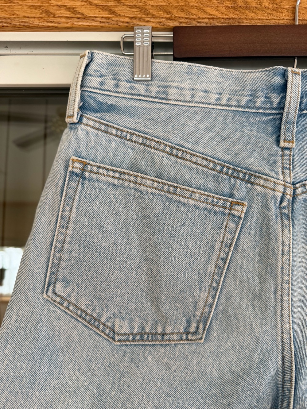 J. Crew Light Blue Denim Jean Shorts with Frayed Hem - Picture 6 of 9